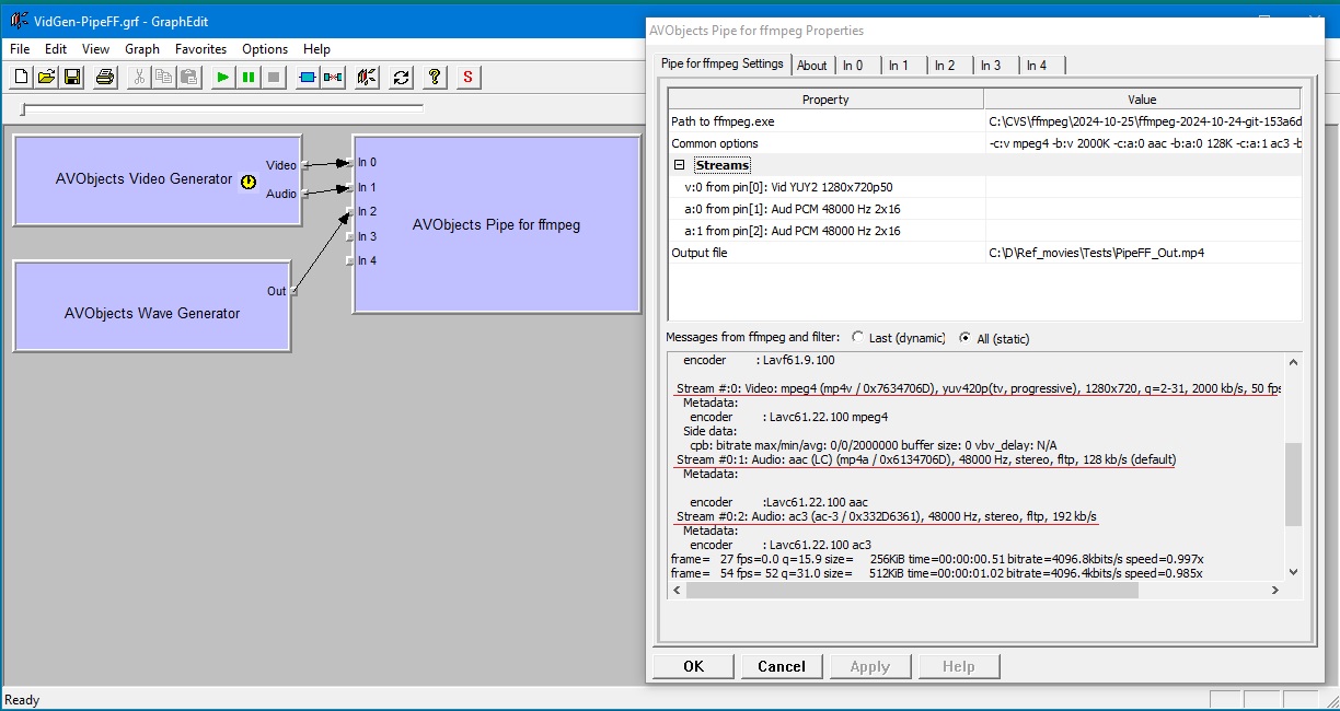 Using <Common options> section.